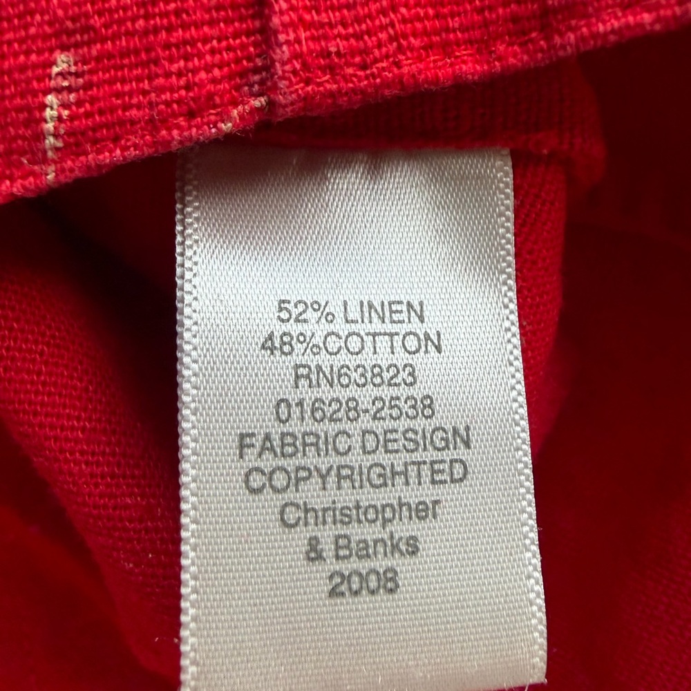 Christopher & Banks Red and Yellow Butterfly Jacket - Picture 6 of 6